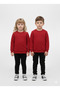 Boys Girls Crew Neck Casual Comfortable Basic Fleece-Lined 3 Thread Winter Sweatshirt - 6