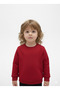 Boys Girls Crew Neck Casual Comfortable Basic Fleece-Lined 3 Thread Winter Sweatshirt - 7