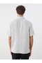 Vizyon New Season Regular Fit Short Sleeve Striped Muslin Men's Shirt - 4