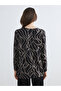 بلوزة بنمط ياقة الدراجة باللون البني من plus-store - 4