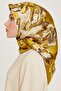 Silk Scarf 2025 Winter 9234-31 Oil Green Sura - 5