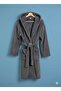 Anthracite Gray Wellsoft Ka Hooded Nisex Dressing Gown