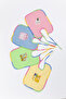 12 Pack Baby Bibs with Oilcloth, Waterproof 23*31 Cm, Scented Drawstring - 5