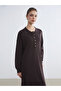 Esvab • Modern & Distinctive Devrik Roba Collar Knitwear Dress - 2