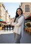 Women's Patterned Knitwear 3-Piece Set - Sweater - Scarf - Trousers - 2