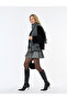 Suni Faux Fur Coat Zippered Long Sleeve Mock Neck - 4