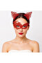 Mysterious Red Lace Mask and Crown Set No 1 - Costume Set - 3