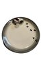 Handmade Gray Ceramic Presentation Plate with Paw Print and Cat Figure - 3