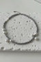 Gray Silver Pearl Choker Necklace Design Necklace - 2