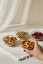 4 Pieces 9 cm Snack Bowl Gold Glass Bowl - 110 Cc Presentation Bowl Stylish Plate - Snack Dessert Plate Set Sorento - 2