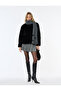 Suni Faux Fur Coat Zippered Long Sleeve Mock Neck - 3