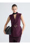 Jacket Collar Women's Classic Vest - 3