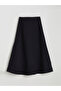 Alita City Lcw Vision Black Plain Long Women's Skirt with a Difference - 6