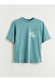 Crew Neck Printed Combed Cotton Men's T-Shirt - 5
