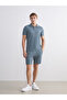 Blue Standard Fit Men's Shorts - 2