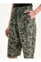 Özmarka New Season Elastic Waist Floral Women's Shorts - 3