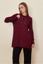 Shirt Collar Knitwear Tunic 45809