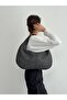 Suede Quality New Model Knitted Hand and Shoulder Bag - 5