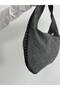 Suede Quality New Model Knitted Hand and Shoulder Bag - 6
