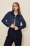 Velvet Blouse with Button Detail 46238