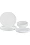 Bella Faenza 18 Piece Dinnerware Set White, Service for 6