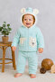 Unisex Baby Hooded Zippered Double Tracksuit Set