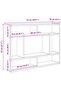 Wall Shelf White 75x16x55 cm Engineered Wood - 3