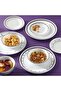 18 PCS Chip Resistant Classic Collection Dinnerware Set, Service for 6 - 4