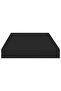 Floating Wall Shelves 2 pcs Black 50x23x3.8 cm MDF - 4