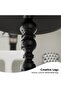 طاولة قهوة وطاولة سرير معدنية، سطح دائري، مقاومة للماء والصدأ، لون أسود، ارتفاع 52 سم × عرض 40 سم × عمق 28 سم - 7
