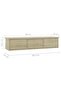 Wall-mounted Drawer Shelf Sonoma Oak 88x26x18.5 cm Engineered Wood - 6