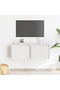 Wall Cabinets 2 pcs White 45x30x35 cm Solid Pinewood