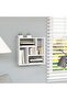 Wall Shelf White 45.1x16x45.1 cm Engineered Wood