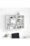 Wall Shelf White 75x16x55 cm Engineered Wood