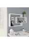 Wall Shelf White 104x20x58.5 cm Engineered Wood