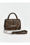 Women's Shoulder Bag with Mixed Chain Detail