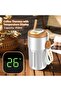 450ml Insulated Travel Coffee Mug with Temperature Display Double-Walled Stainless-Steel Thermos. - 3