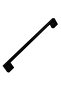 Furniture Kitchen Drawer Cupboard Cabinet Handle Knob Handles (224 mm - 22.4 cm) Black Metal - 4