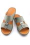 A E T Handmade Arabic Sandals For Men | Outdoor Mens Slippers | Genuine Embossed Leather with Buckle