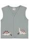 Dinosaur Embroidered 6-18 Months Vest - Green 9-12 Months
