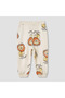 Lion Print Joggers with Pockets - 2