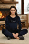 Women's Velvet Fabric Pajama Set 13165-2201 Laci02 - 2