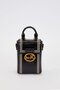 Black Rectangular Stitched Handbag