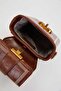 Coffee Rectangular Shaped Handbag - 3