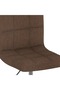 Swivel Dining Chairs 2 pcs Brown Fabric - 7