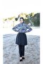Aseel Women's Fully Covered Patterned Hijab Swimsuit Set of 4 with Bonnet and Bag - 3