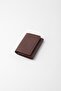 Genuine Leather Unisex Wallet with Hidden Magnet Detail - 13708 - Claret Red - 2
