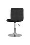 Swivel Dining Chairs 4 pcs Black Fabric - 6