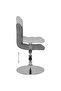 Swivel Dining Chairs 4 pcs Light Grey Fabric - 5