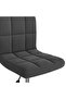 Swivel Dining Chair Black Velvet - 5